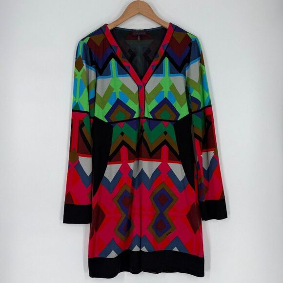 Hale Bob Kairi Jersey Dress in Multicolor | Large - Picture 1 of 5